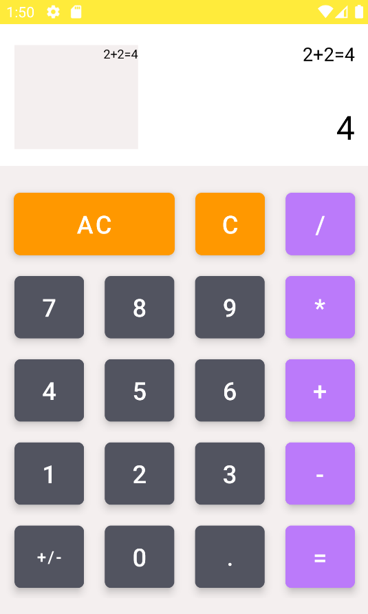 Calculator App Screenshot