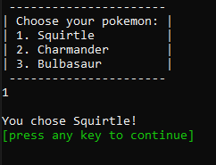 Pokemon UI Screenshot
