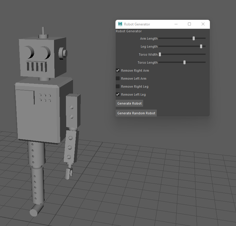 Robot 3D Model Screenshot