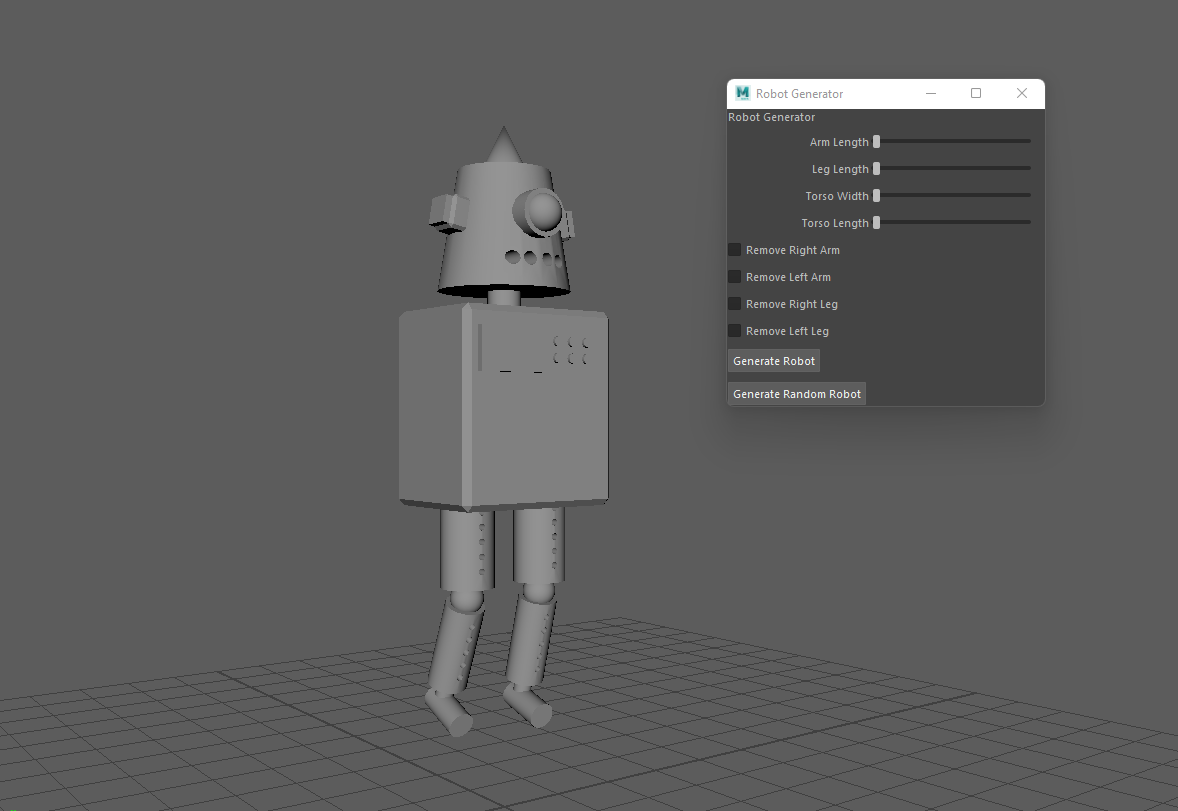 Robot 3D Model Screenshot