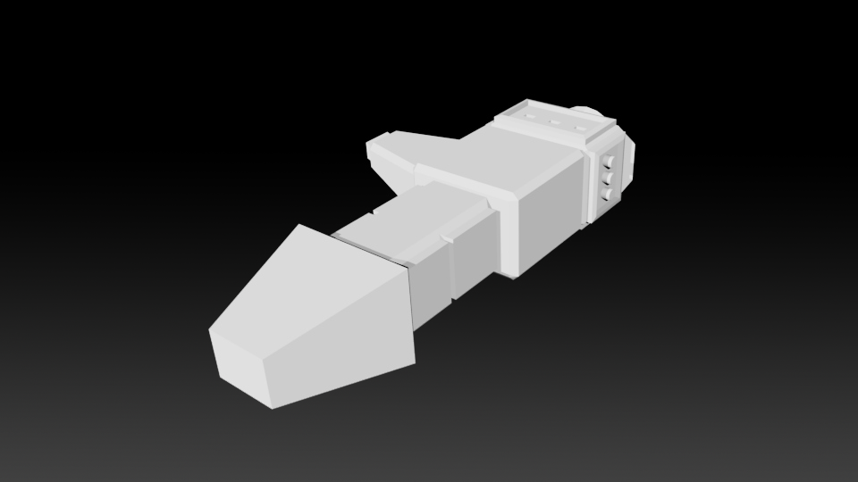 Spaceship 3D Model Screenshot